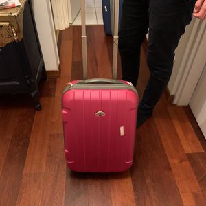 Petite valise cabine rose 