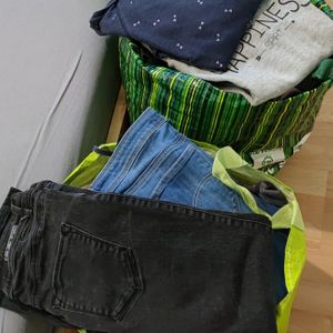 3 sacs de vêtements femme taille M/L