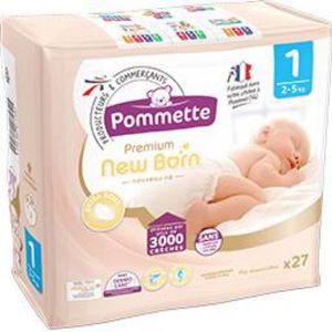 Couches pommette + Pampers taille 1