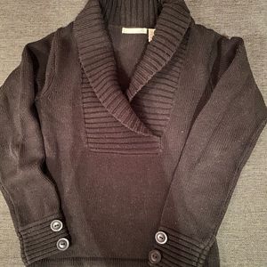 Pull noir en laine taille 34