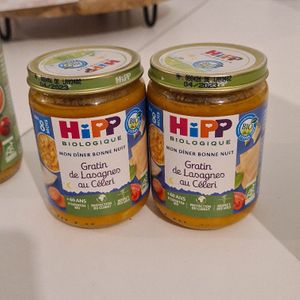 2 pots hipp à donner 