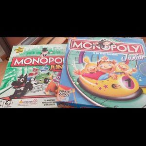 2 jeux monopoly 