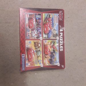 4 puzzles cars