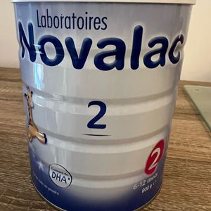 Lait en poudre bébé Novalac 2 DHA 6-12 mois
