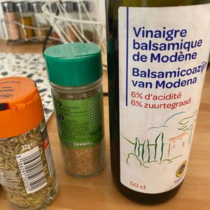 Vinaigre balsamique + épices 