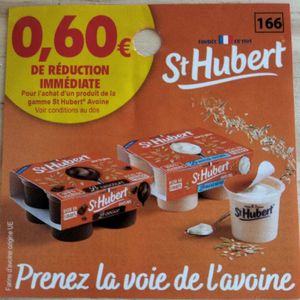 0,60€ de réduction St Hubert.