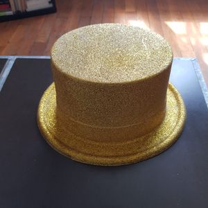 Chapeau de fête avec paillettes jaunes