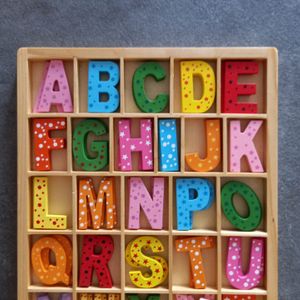 Jeu alphabet en bois