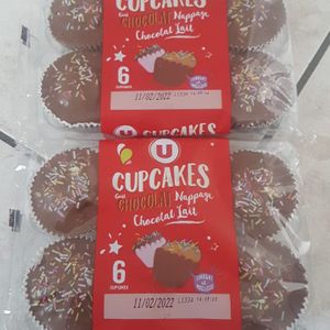 6 cupcake emballés 