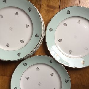 7 assiettes plates