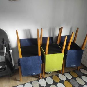 6 Chaises de salon 