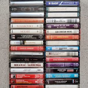 Lot cassettes audios 