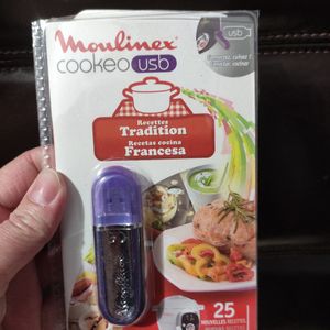 Clé USB recettes pour cookeo Moulinex