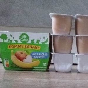 Lot 10 compotes pomme/banane