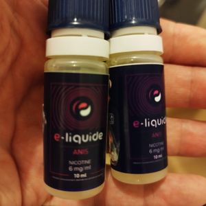 E-liquide anis 6mg/ml neufs 