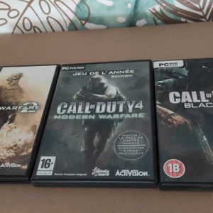 Lot 3 jeux vidéo PC Call of Duty