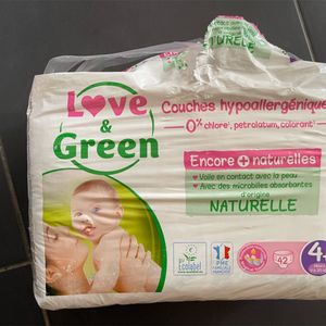 Couches Love & Green taille 4+ 