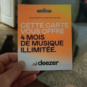 4 mois Deezer gratuit