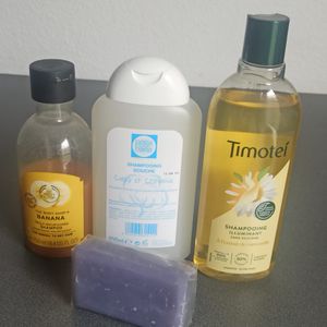 Lot de gel douche/shampoing/savon