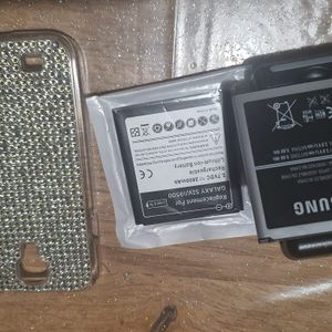 Batteries et coque strass SAMSUNG S4