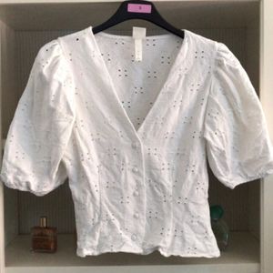 Top blanc H&M taille S