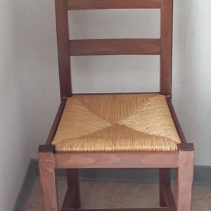 Chaise avec assise en paille 