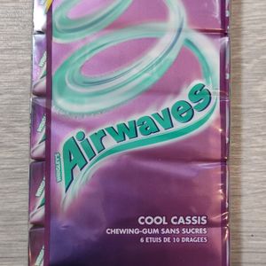 Chewing-gum cassis airwaves