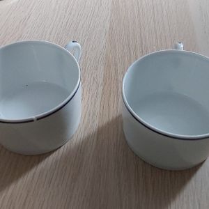 2 tasses porcelaine 