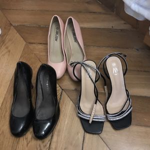 3 paires de chaussures 