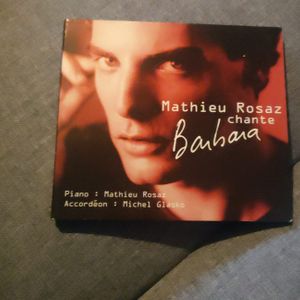 CD Mathieu Rosaz chante Barbara 