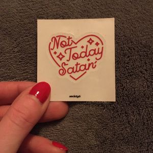 Autocollant « Not Today Satan »