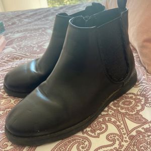 Bottines noires fille 32