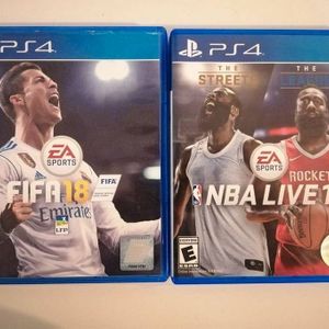 Fifa 18 et NBA Live 18 sur PS4