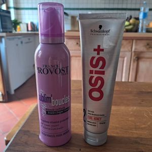 Crème et mousse pour boucles neufs