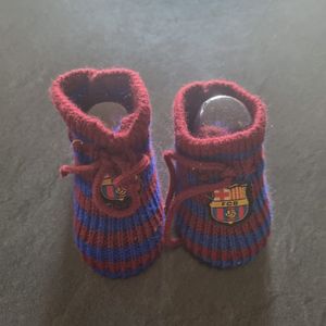 Chaussons bébé FC Barcelone 
