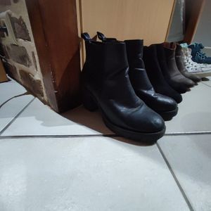 bottes noir femme