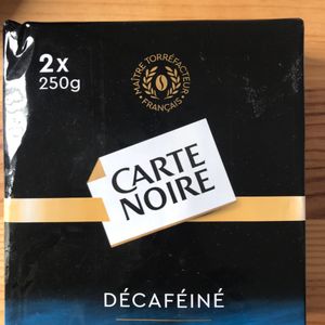 Café moulu carte noire décaféiné 