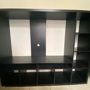 Meuble télé noir en bois