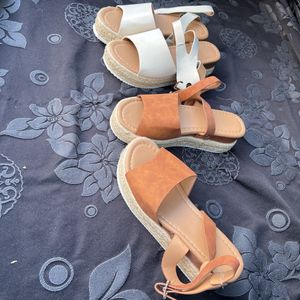 Sandales compensées neuves