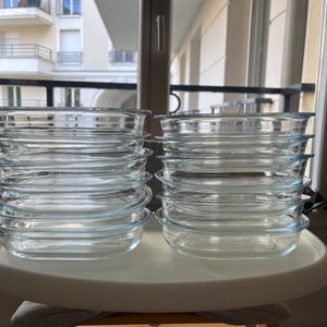Lot de 12 recipients fours