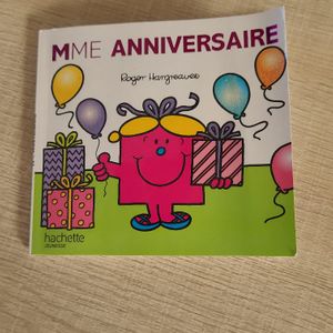 Livre enfant "Madame anniversaire"