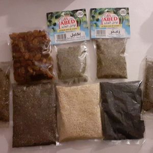 Graine, herbes et fruit secs 