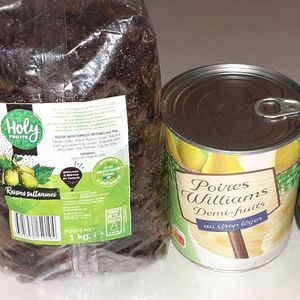 Fruits secs et boites
