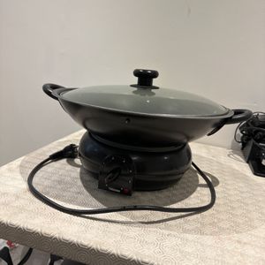 Wok + plaque électrique 