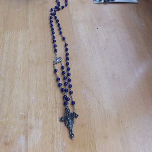 Chapelet bleu catholique 