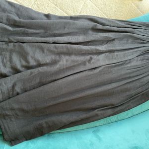 Jupe longue noire coton taille S