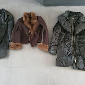 3 manteaux taille 38