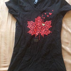 Top noir « Canada » taille S