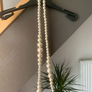 Collier perles long 