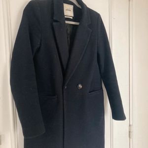 Manteau bleu marine laine taille S